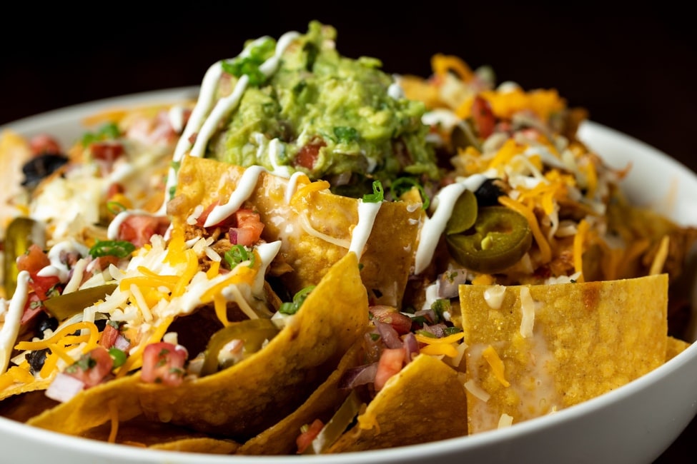 Taco Rico food spread with Tex-Mex menu items.